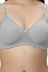 Eden Padded  Non-Wired Full Coverage T-Shirt Bra (Pack of 2) - GreyGrey — thumbnail 4