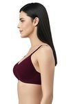 Eden Padded  Non-Wired Full Coverage T-Shirt Bra (Pack of 2) - MagentaMaroon — thumbnail 3