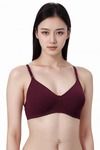 Eden Padded  Non-Wired Full Coverage T-Shirt Bra - Maroon — thumbnail 1