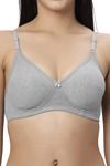 Eden Padded  Non-Wired Full Coverage T-Shirt Bra (Pack of 2) - GreyGrey — thumbnail 4