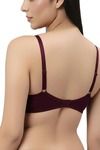 Eden Padded  Non-Wired Full Coverage T-Shirt Bra (Pack of 2) - MagentaMaroon — thumbnail 2