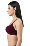 Eden Padded  Non-Wired Full Coverage T-Shirt Bra (Pack of 2) - MagentaMaroon — thumbnail 3
