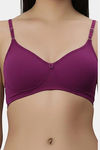 Eden Padded  Non-Wired Full Coverage T-Shirt Bra (Pack of 2) - MagentaWine — thumbnail 4