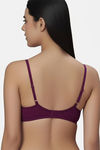 Eden Padded  Non-Wired Full Coverage T-Shirt Bra (Pack of 2) - PinkWine — thumbnail 2
