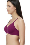 Eden Padded  Non-Wired Full Coverage T-Shirt Bra (Pack of 2) - PinkWine — thumbnail 3