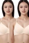 Eden Padded  Non-Wired Full Coverage T-Shirt Bra (Pack of 2) - SkinSkin — thumbnail 1