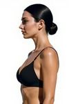 Eden Double Layered Non-Wired 3/4th Coverage T-Shirt Bra - Black — thumbnail 3