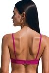Eden Double Layered Non-Wired 3/4th Coverage T-Shirt Bra - Magenta — thumbnail 2