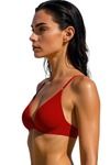 Eden Double Layered Non-Wired 3/4th Coverage T-Shirt Bra - Red — thumbnail 3