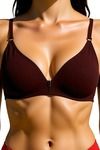 Eden Double Layered Non-Wired 3/4th Coverage T-Shirt Bra (Pack of 2) - Multicolor — thumbnail 4