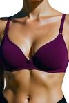 Eden Double Layered Non-Wired 3/4th Coverage T-Shirt Bra (Pack of 2) - Multicolor — thumbnail 4