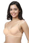 Eden Double Layered Non-Wired Full Coverage T-Shirt Bra (Pack of 2) - Multicolor — thumbnail 2