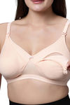 Eden Double Layered Non-Wired Full Coverage Maternity / Nursing Bra (Pack of 2) - Multicolor — thumbnail 4