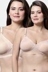 Eden Double Layered Non-Wired Full Coverage Maternity / Nursing Bra (Pack of 2) - Multicolor — thumbnail 1