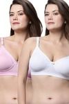 Eden Double Layered Non-Wired Full Coverage Maternity / Nursing Bra (Pack of 2) - Multicolor — thumbnail 1