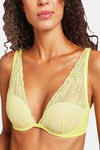 Yamamay Wired Medium Coverage Push-Up Bra - Lemon Yellow — thumbnail 3