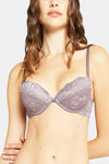 Yamamay Wired Medium Coverage Push-Up Bra - Plum — thumbnail 1