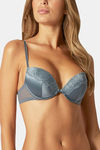Yamamay Wired Medium Coverage Push-Up Bra - Powder Blue — thumbnail 3