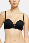 Yamamay Non-Wired Medium Coverage Tube Bra - Black — thumbnail 1