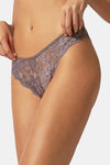 Yamamay Low Rise Three-Fourth Coverage Bikini Panty - Plum — thumbnail 2