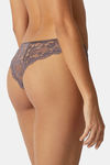 Yamamay Low Rise Three-Fourth Coverage Bikini Panty - Plum — thumbnail 3