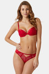 Yamamay Medium Rise Three-Fourth Coverage Bikini Panty - Red — thumbnail 3
