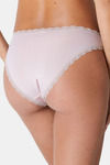 Yamamay Low Rise Three-Fourth Coverage Bikini Panty - Powder Pink — thumbnail 3