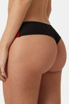 Yamamay Medium Rise Zero Coverage Thong - Black — thumbnail 3