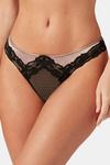 Yamamay Medium Rise Three-Fourth Coverage Bikini Panty - Black — thumbnail 1