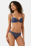 Yamamay Medium Rise Three-Fourth Coverage Bikini Panty - Dark Blue — thumbnail 4