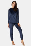 Yamamay Polyester Elastane Pyjama Set (Pack of 2) - Night Blue — thumbnail 1