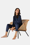 Yamamay Polyester Elastane Pyjama Set (Pack of 2) - Night Blue — thumbnail 3