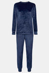 Yamamay Polyester Elastane Pyjama Set (Pack of 2) - Night Blue — thumbnail 4