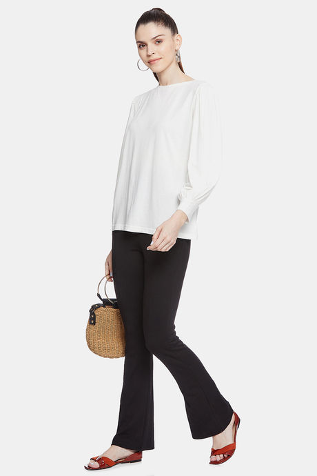 Unmade Easy Movement High Rise Straight Fit Pants - Black — image 4