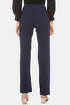 Unmade Easy Movement High Rise Straight Fit Pants - Navy — thumbnail 3
