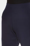 Unmade Easy Movement High Rise Straight Fit Pants - Navy — thumbnail 5