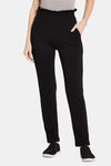 Unmade Easy Movement Mid Rise Straight Fit Pants - Black — thumbnail 1