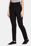 Unmade Easy Movement Mid Rise Straight Fit Pants - Black — thumbnail 2