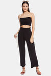 Unmade High Rise Relaxed Crop Pants - Black — thumbnail 3