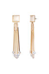 YouBella Jewellery Crystal Gold Plated Dangler White Earrings for Girl's and Women's — thumbnail 4