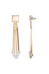 YouBella Jewellery Crystal Gold Plated Dangler White Earrings for Girl's and Women's — thumbnail 5