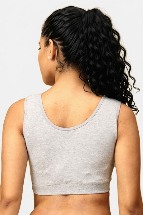 The Mom Store Non Wired Full Coverage Maternity Nursing Sleep Bra - Grey — image 2