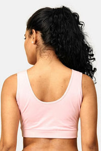 The Mom Store Non Wired Full Coverage Maternity Nursing Sleep Bra - Pink — thumbnail 2
