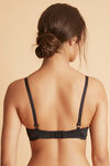 Zivame Padded Wired 3/4th Coverage T-Shirt Bra-Black — thumbnail 2