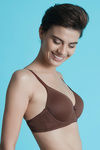 Zivame Padded Wired 3/4th Coverage T-Shirt Bra-Brown — thumbnail 2