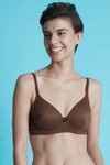 Zivame Padded Wired 3/4th Coverage T-Shirt Bra-Brown — thumbnail 5
