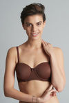 Zivame Padded Wired 3/4th Coverage Strapless Bra-Brown — thumbnail 1