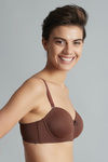 Zivame Padded Wired 3/4th Coverage Strapless Bra-Brown — thumbnail 2