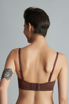 Zivame Padded Wired 3/4th Coverage Strapless Bra-Brown — thumbnail 3