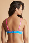 Zivame Push Up Wired Medium Coverage Bra-Blue — thumbnail 2